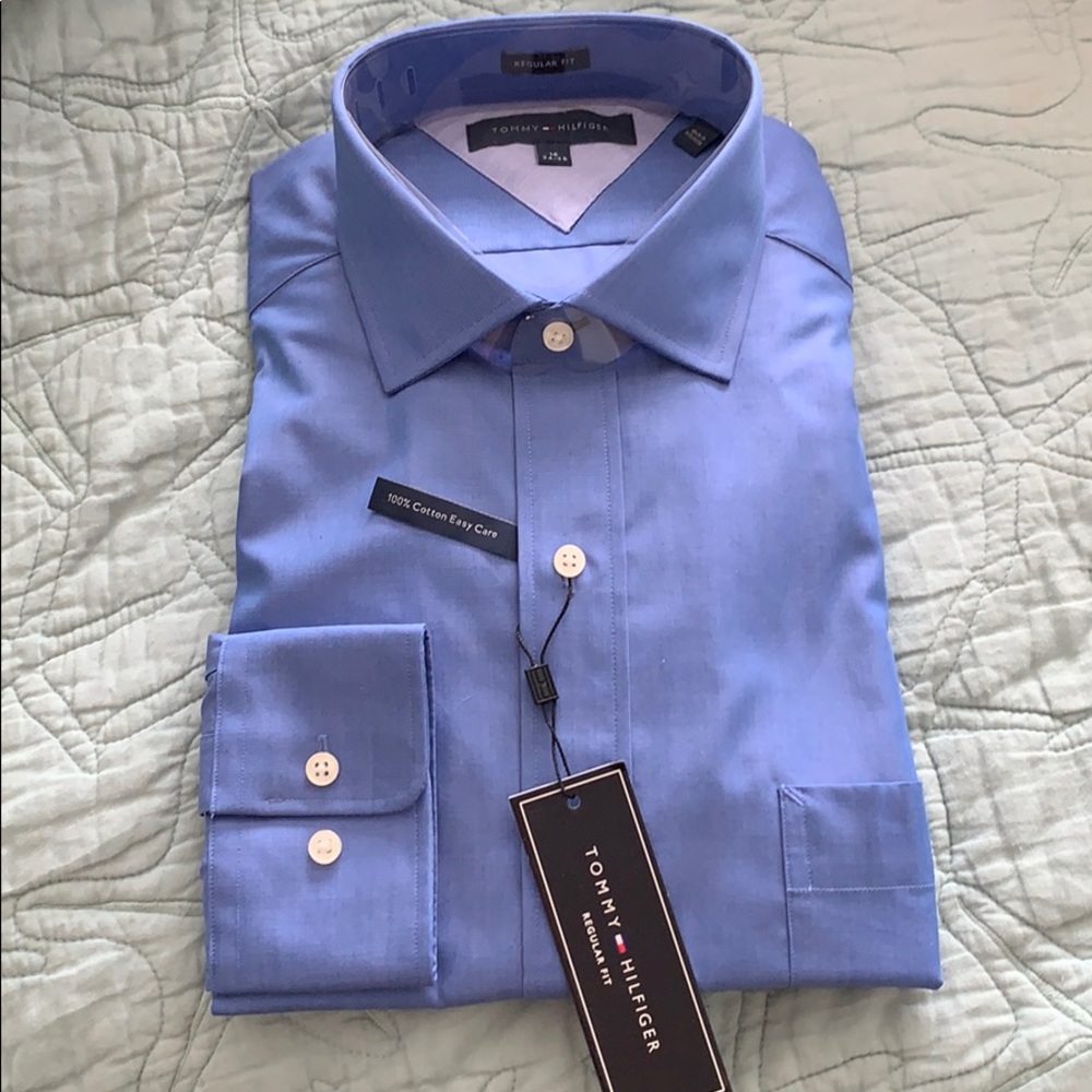 NWT Tommy Blue Dress Shirt